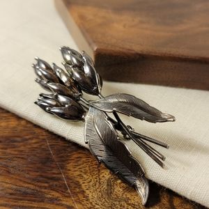 Vintage Wheat Bundle Brooch